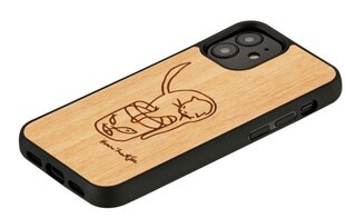 MAN&WOOD suojakuori Apple iPhone 12 mini - Cat With Red Fish hinta ja tiedot | Puhelimen kuoret ja kotelot | hobbyhall.fi