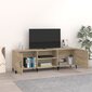 vidaXL TV-taso Sonoma-tammi 150x30x50 cm tekninen puu hinta ja tiedot | TV-tasot | hobbyhall.fi