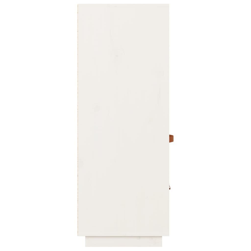 vidaXL Kaappi valkoinen 67x40x108,5 cm täysi mänty hinta ja tiedot | Lipastot | hobbyhall.fi