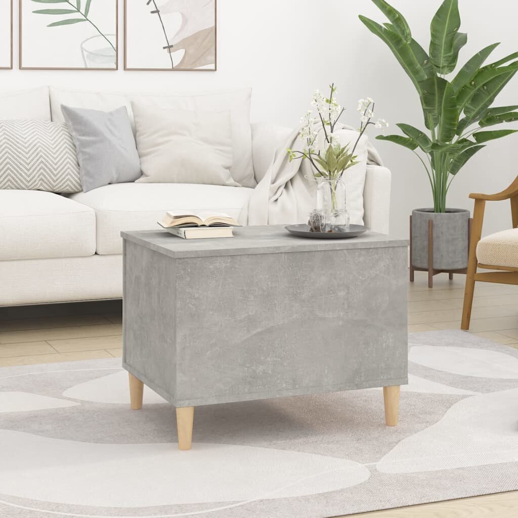vidaXL Sohvapöytä betoninharmaa 60x44,5x45 cm tekninen puu hinta ja tiedot | Sohvapöydät | hobbyhall.fi