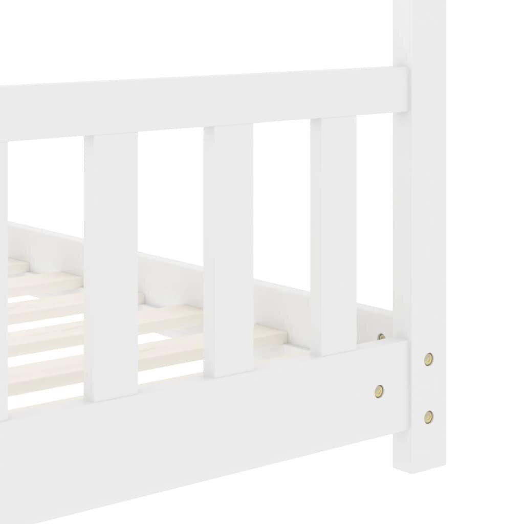vidaXL Lasten sängynrunko valkoinen täysi mänty 80x160 cm hinta ja tiedot | Lastensängyt | hobbyhall.fi