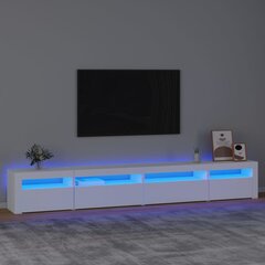 vidaXL TV-taso LED-valoilla valkoinen 270x35x40 cm hinta ja tiedot | TV-tasot | hobbyhall.fi