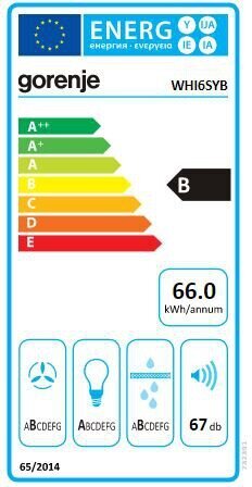 Gorenje WHI6SYB hinta ja tiedot | Liesituulettimet | hobbyhall.fi