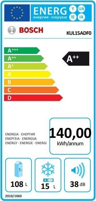 Bosch KUL15ADF0 hinta ja tiedot | Jääkaapit | hobbyhall.fi