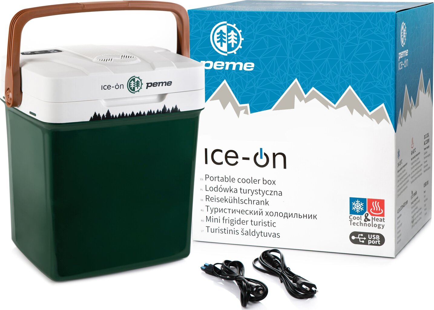 Peme Ice-on 32L Pine Forest hinta ja tiedot | Matkajääkaapit ja kylmälaukut autoon | hobbyhall.fi