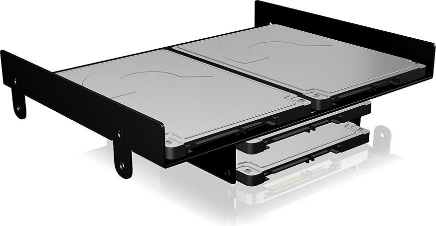 RaidSonic IcyBox internal 5.25'' mounting frame for 2.5" SSD/HDD disk (IB-AC652) hinta ja tiedot | Komponenttien lisätarvikkeet | hobbyhall.fi