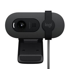 Logitech Brio 100, FHD, graphite - Webcam hinta ja tiedot | Web-kamerat | hobbyhall.fi