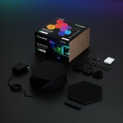 Nanoleaf Shapes Ultra Black Hexagon Starter Kit (9 panels) hinta ja tiedot | Seinävalaisimet | hobbyhall.fi