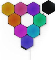 Nanoleaf Shapes Ultra Black Hexagon Starter Kit (9 panels) hinta ja tiedot | Seinävalaisimet | hobbyhall.fi