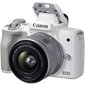 Canon EOS M50 Mark II EF-M 15-45mm IS STM Kit valkoinen hinta ja tiedot | Kamerat | hobbyhall.fi