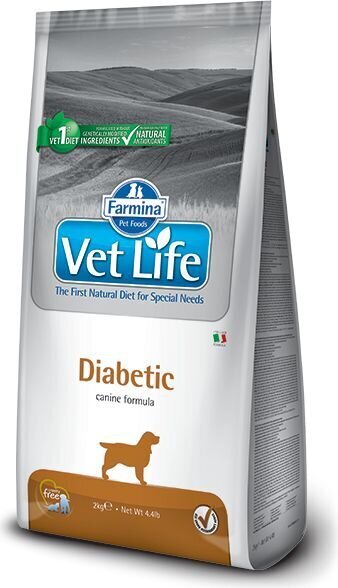 Farmina Pet Foods Vet Life Diabetic kaikenrotuisille koirille, siipikarjanlihaa, 12 kg hinta ja tiedot | Koiran kuivaruoka | hobbyhall.fi