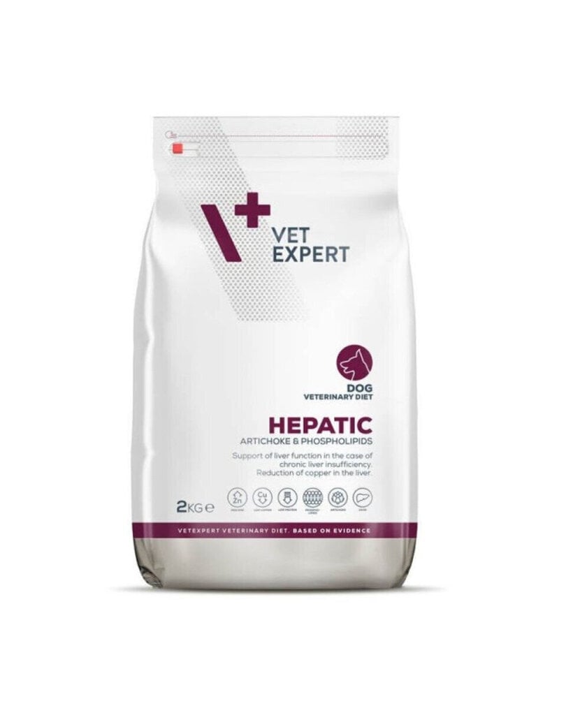VetExpert 4T Veterinary Diet Hepatic Dog, 2kg hinta ja tiedot | Koiran kuivaruoka | hobbyhall.fi