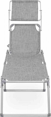 Songmics SUNLOUNGER/HEATHERGRAY/200X65X48 hinta ja tiedot | Aurinkotuolit | hobbyhall.fi