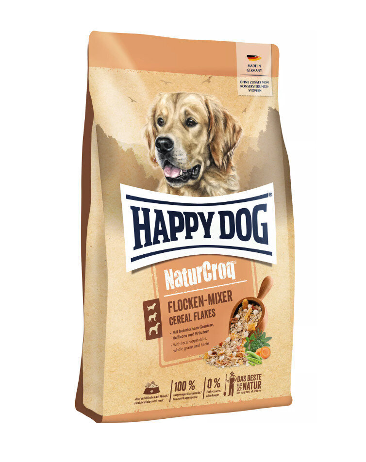 Happy Dog NaturCro Flocken Mix kaikille koiraroduille, 10 kg hinta ja tiedot | Koiran kuivaruoka | hobbyhall.fi