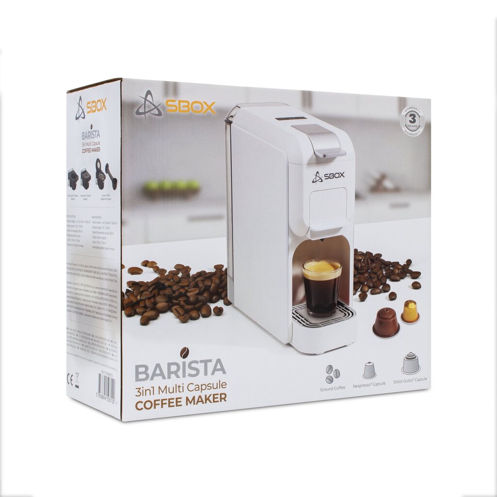 Sbox CM-719 Barista White hinta ja tiedot | Kahvinkeittimet ja kahvikoneet | hobbyhall.fi