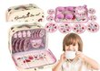 Kahvi- ja teeastiasetti matkalaukussa PINK hinta ja tiedot | Tyttöjen lelut | hobbyhall.fi