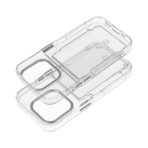 Forcell F-Protect Crystal Pocket iPhone 15 6,1", Läpinäkyvä hinta ja tiedot | Puhelimen kuoret ja kotelot | hobbyhall.fi