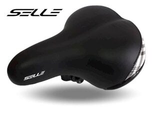 Polkupyörän satula jousilla 250 x 210mm, Selle City hinta ja tiedot | Polkupyörän satulat ja satulanpäälliset | hobbyhall.fi