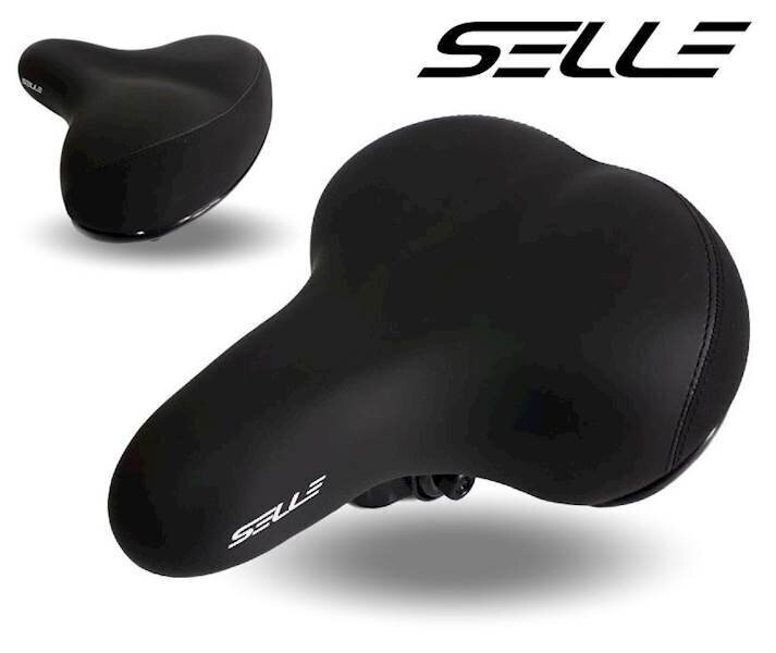 Polkupyörän satula jousilla 250 x 210mm, Selle City Velvet hinta ja tiedot | Polkupyörän satulat ja satulanpäälliset | hobbyhall.fi