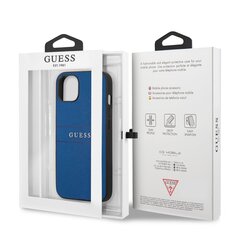 GUHCP13MPSASBBL Guess PU Nahkainen Saffiano Suojakuori iPhone 13 Sininen hinta ja tiedot | Puhelimen kuoret ja kotelot | hobbyhall.fi