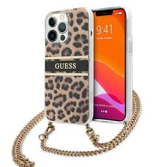 Guess Leopard Gold alkuperäinen kotelo sopii iPhone 13/13 Prolle, kulta hinta ja tiedot | Puhelimen kuoret ja kotelot | hobbyhall.fi