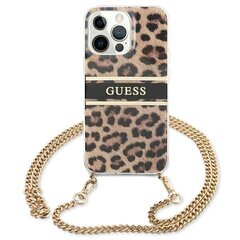 Guess Leopard Gold alkuperäinen kotelo sopii iPhone 13/13 Prolle, kulta hinta ja tiedot | Puhelimen kuoret ja kotelot | hobbyhall.fi