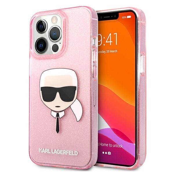 Karl Lagerfeld KLHCP13LKHTUGLP, iPhone 13 Pro / 13, pinkki hinta ja tiedot | Puhelimen kuoret ja kotelot | hobbyhall.fi