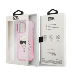 Karl Lagerfeld KLHCP13XKHTUGLP, iPhone 13 Pro Max, pinkki hinta ja tiedot | Puhelimen kuoret ja kotelot | hobbyhall.fi