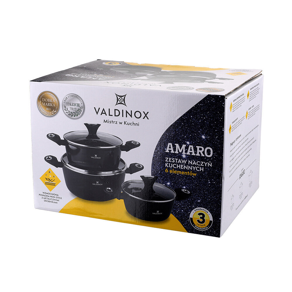 Valdinox Amaro patasetti, 6 kpl hinta ja tiedot | Kattilat ja painekattilat | hobbyhall.fi