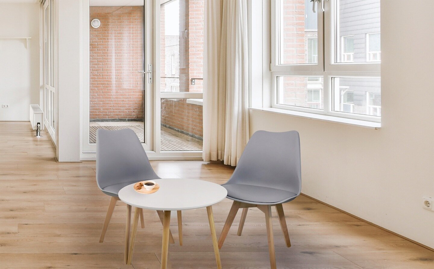 Sohvapöytä Kontrast SK111, 60x50 cm, valkoinen hinta ja tiedot | Sohvapöydät | hobbyhall.fi