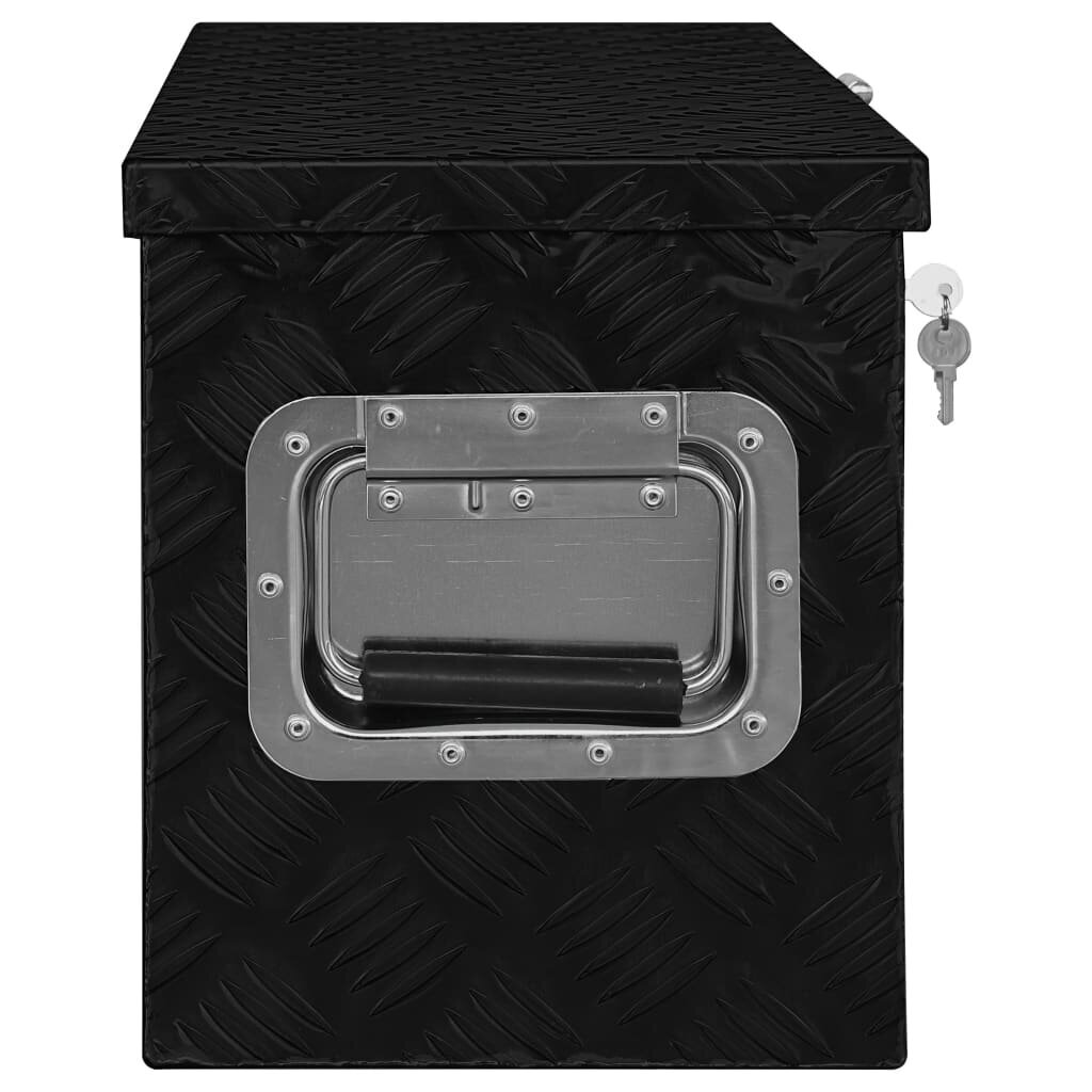 vidaXL Alumiinilaatikko 80x30x35 cm musta hinta ja tiedot | Työkalupakit ja muu työkalujen säilytys | hobbyhall.fi