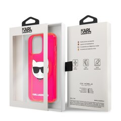 KLHCP13LCHTRP Suojakotelo Karl Lagerfeld TPU Choupette Head Case iPhone 13 Pro Fluo Pink:lle hinta ja tiedot | Puhelimen kuoret ja kotelot | hobbyhall.fi