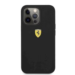 Ferrari silikonikuori iPhone 13 Pro Max, musta hinta ja tiedot | Puhelimen kuoret ja kotelot | hobbyhall.fi