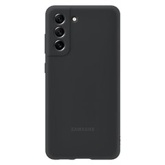 Samsung Galaxy S21 FE, tummanharmaa Älypuhelimen silikonikuori hinta ja tiedot | Puhelimen kuoret ja kotelot | hobbyhall.fi