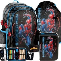 Koulureppu tarvikkeineen Paso 3in1 Spiderman hinta ja tiedot | Koulureput ja -laukut | hobbyhall.fi