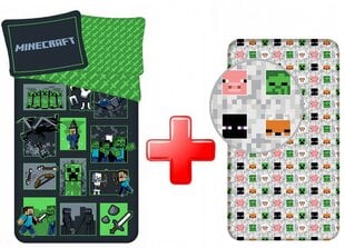 Minecraft vuodevaatteet ja Fitted Sheet -setti hinta ja tiedot | Vuodevaatteet lapsille | hobbyhall.fi