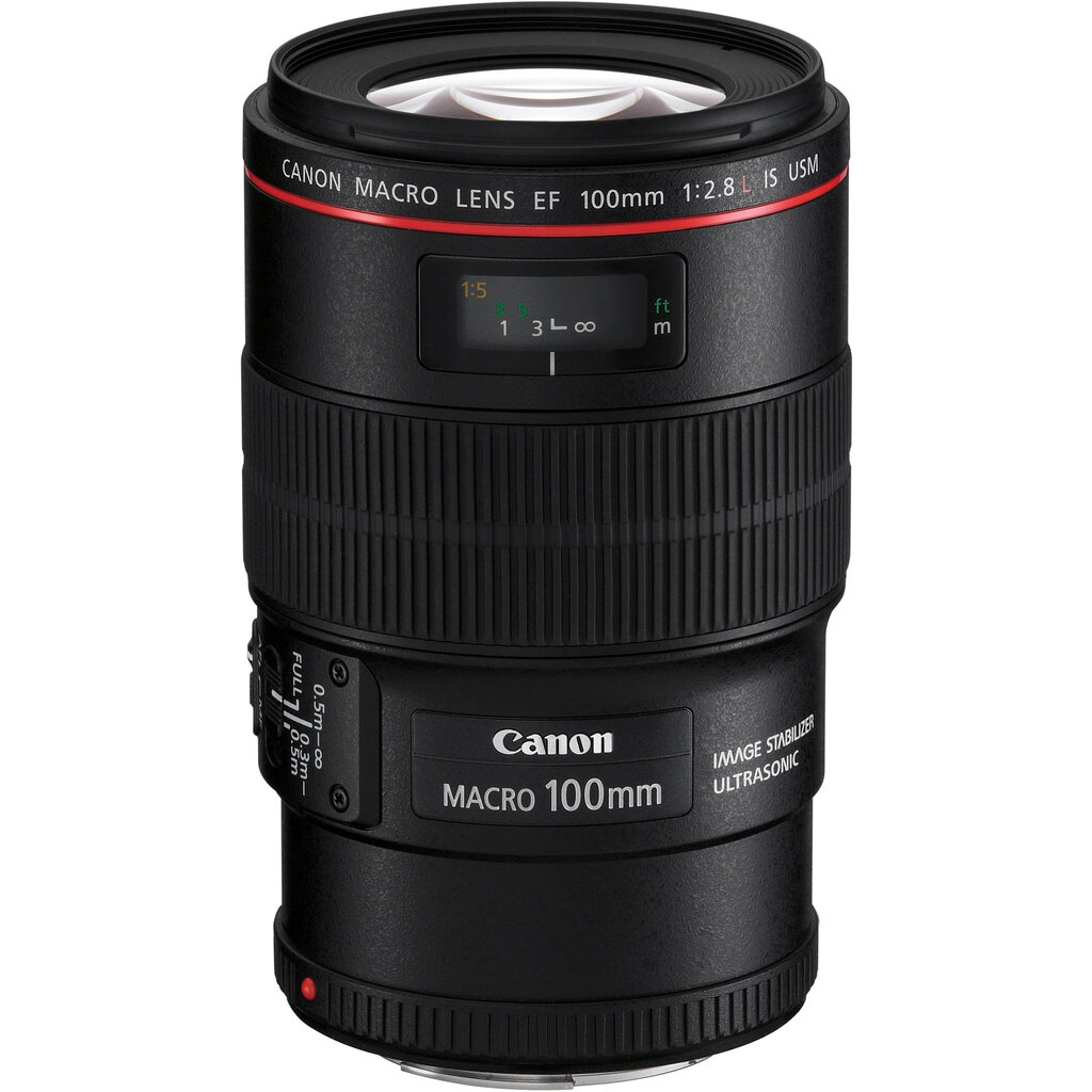 Canon EF 100mm f/2.8L USM IS Macro, musta hinta ja tiedot | Objektiivit | hobbyhall.fi