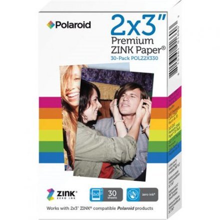 Polaroid Premium ZINK Paper 2x3" POLAROID Z2300, SNAP - 30 hinta ja tiedot | Kameratarvikkeet | hobbyhall.fi