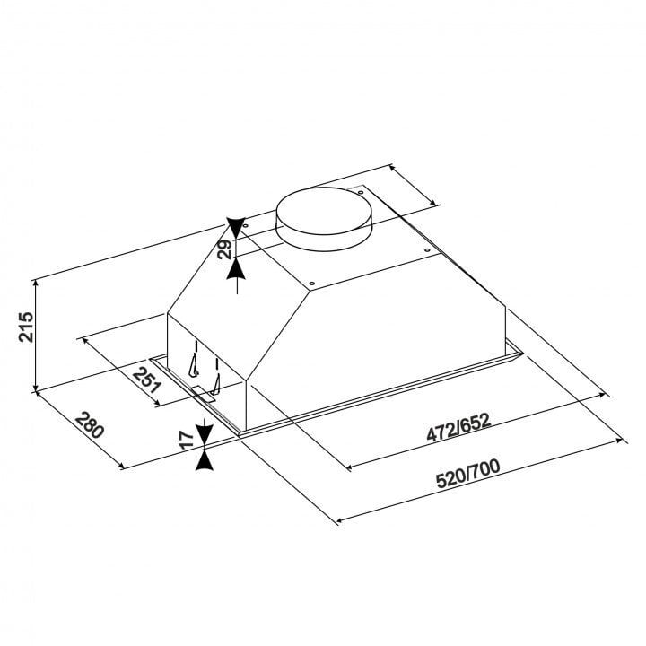 Eleyus Modul 1200 LED SMD 52 IS hinta ja tiedot | Liesituulettimet | hobbyhall.fi