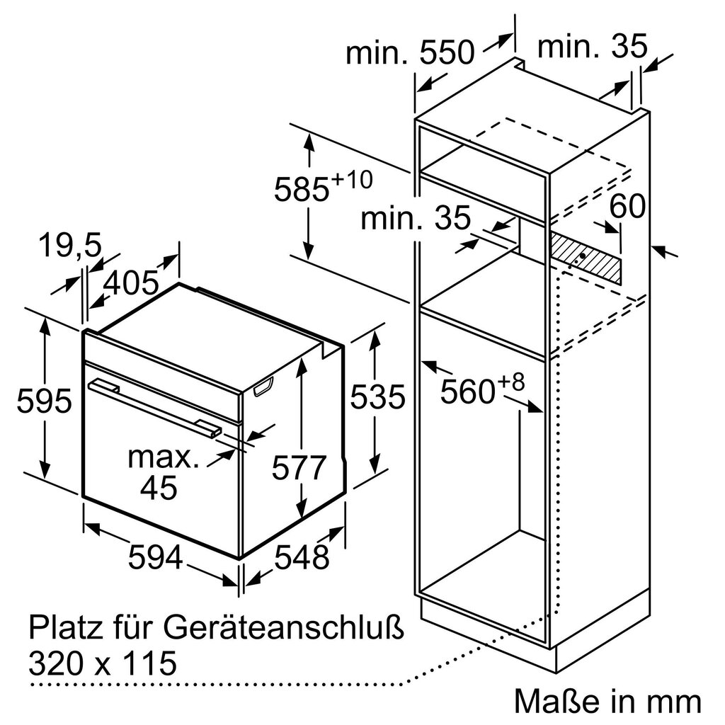 Uuni Bosch HBG676EB6 hinta ja tiedot | Erillisuunit | hobbyhall.fi