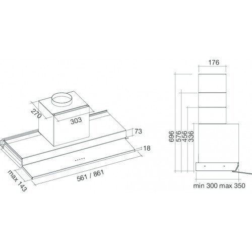 Falmec Move KN60 hinta ja tiedot | Liesituulettimet | hobbyhall.fi