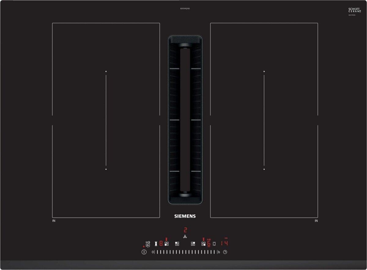 Induktioliesi liesituulettimella Siemens ED731FQ15E iQ500, 70cm hinta ja tiedot | Liesitasot | hobbyhall.fi