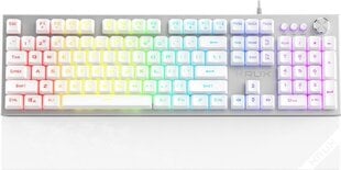 Krux Frost Silver-White RGB, hopea/valkoinen hinta ja tiedot | Krux Tietokoneet ja pelaaminen | hobbyhall.fi