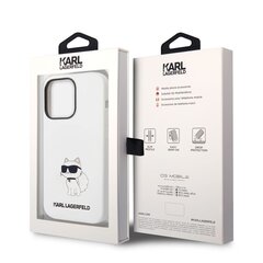 Karl Lagerfeld Liquid Silicone Choupette NFT Case for iPhone 14 Pro White hinta ja tiedot | Puhelimen kuoret ja kotelot | hobbyhall.fi