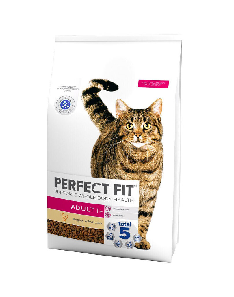 Perfect Fit Adult 1+ kissanruoka kanaa, 7 kg hinta ja tiedot | Kissan kuivaruoka | hobbyhall.fi