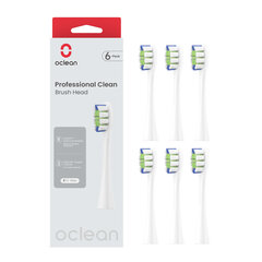 Harjaspää Oclean Professional Clean brush head P1C1 W06 6pcs White hinta ja tiedot | Oclean Kodinkoneet ja kodinelektroniikka | hobbyhall.fi