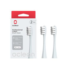 Harjapää Oclean Professional Clean Brush Head P1C9 Silver 2pcs hinta ja tiedot | Sähköhammasharjan vaihtoharjat | hobbyhall.fi