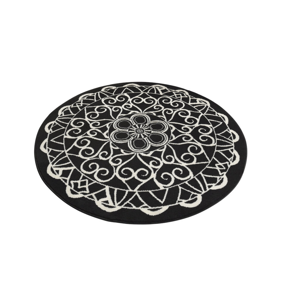 Hanse Home pyöreä Northrugs matto Capri Black, 140 cm hinta ja tiedot | Isot matot | hobbyhall.fi