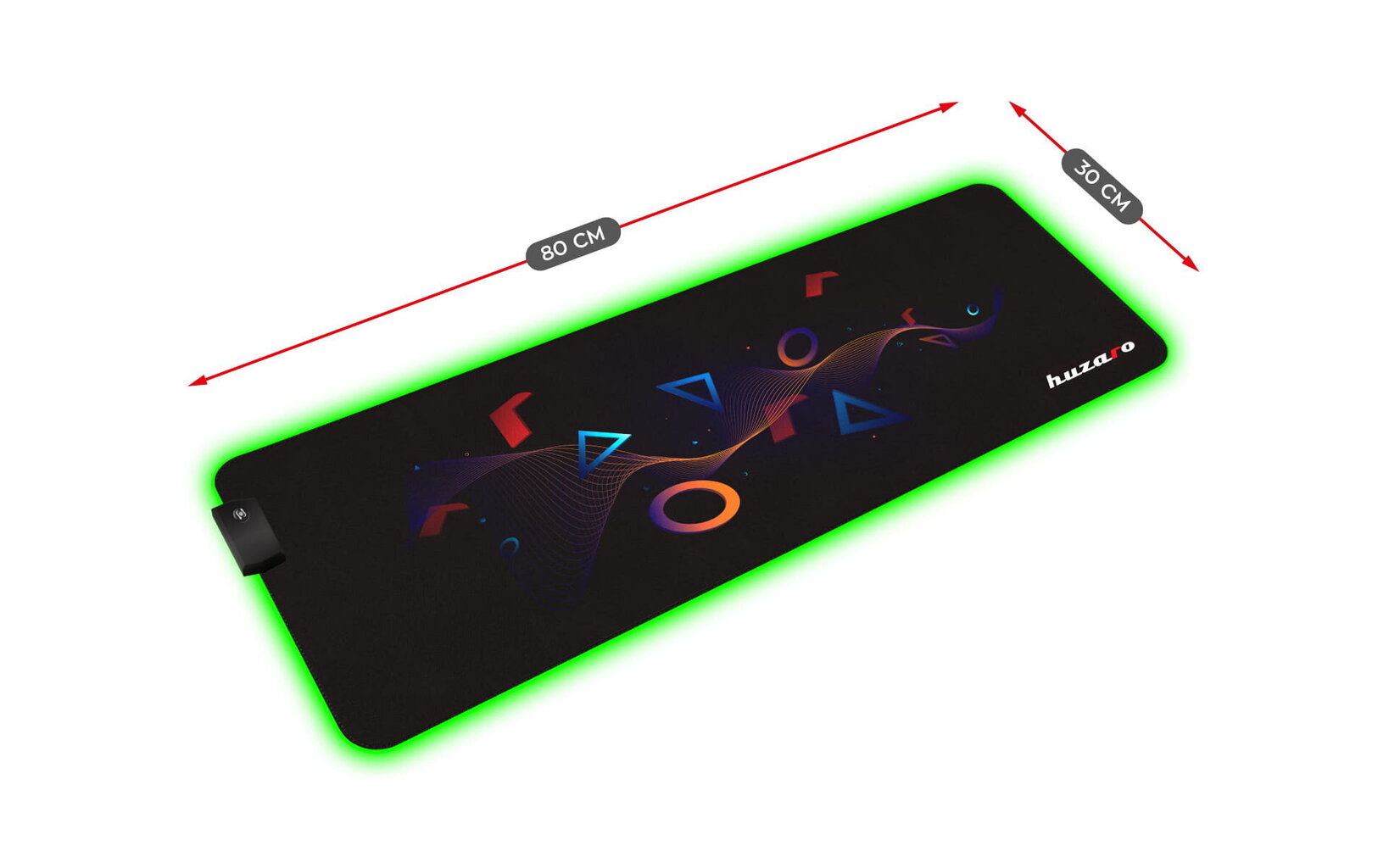 Huzaro Mousepad 2.0 XL RGB hinta ja tiedot | Hiiret | hobbyhall.fi