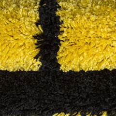Lastenhuoneen matto Shaggy Fun Yellow, 120x120 cm hinta ja tiedot | Isot matot | hobbyhall.fi